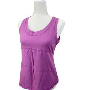 Vintage Danskin Athletic Workout Top Yoga Running Lilac Size Large 12/14